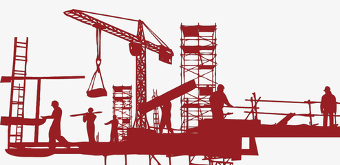 五一勞動節裝飾插圖建筑工程隊