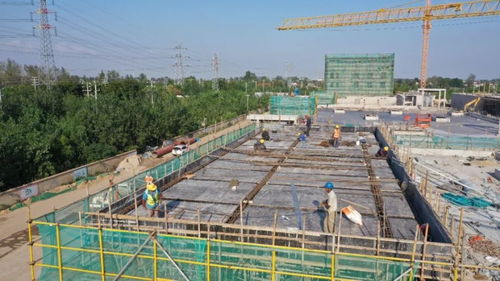 市污水處理廠遷擴建工程建筑物主體施工完成